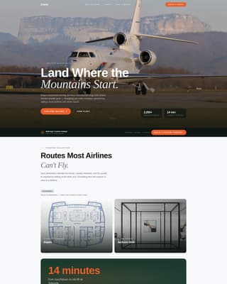 Airline & Aviation Professional Website Template