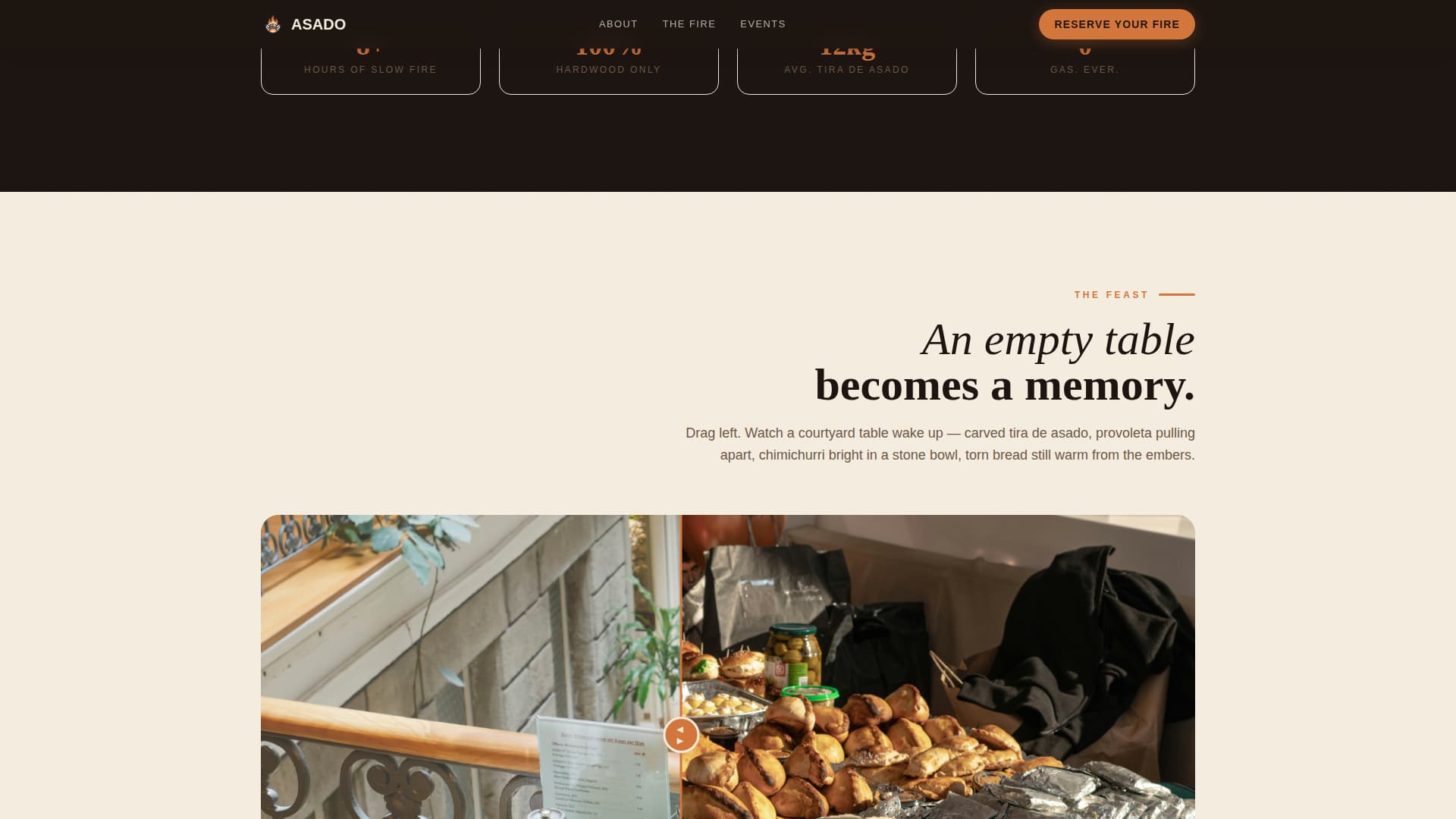 Asado - Sizzling Parrilla Landing Page Template