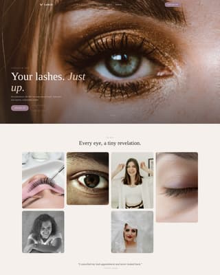 Nail & Lash Studio Booking Website Template