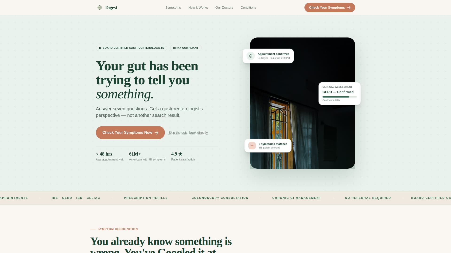 Gastroenterology Medicine Booking Website Template