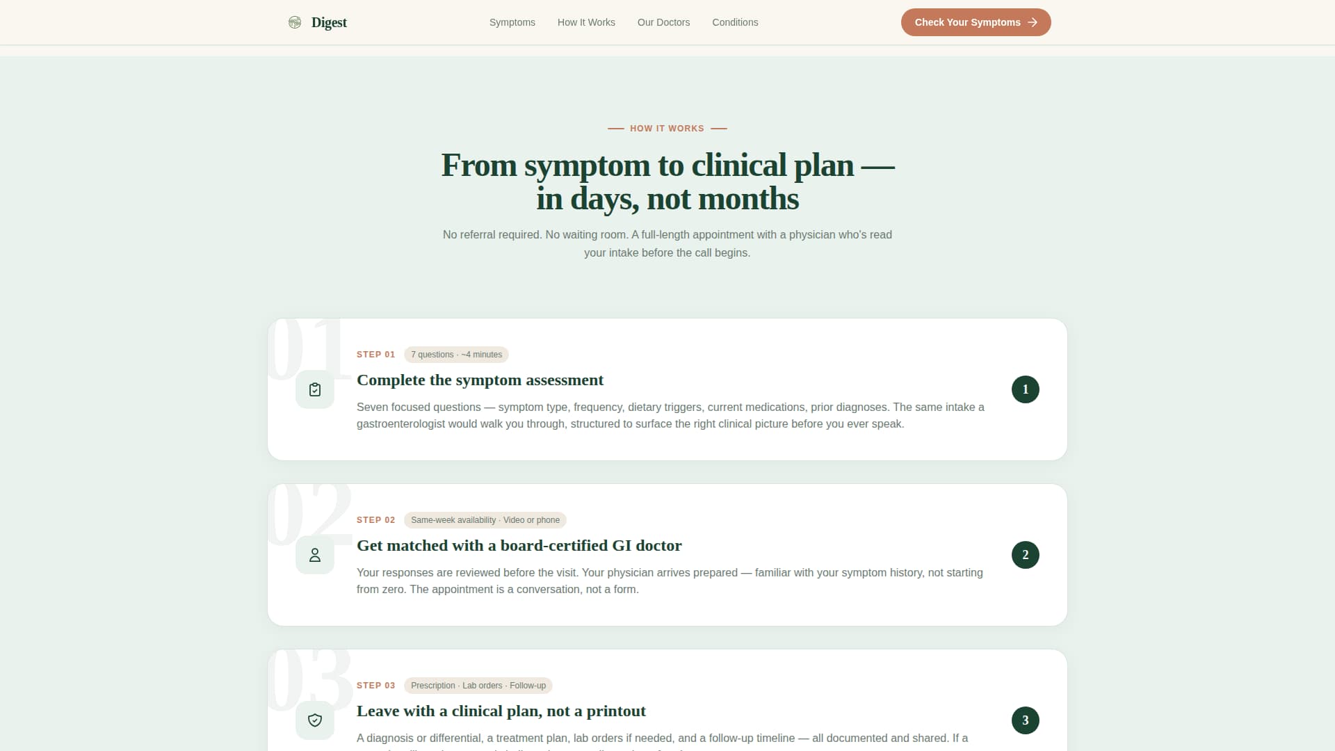 Gastroenterology Medicine Booking Website Template