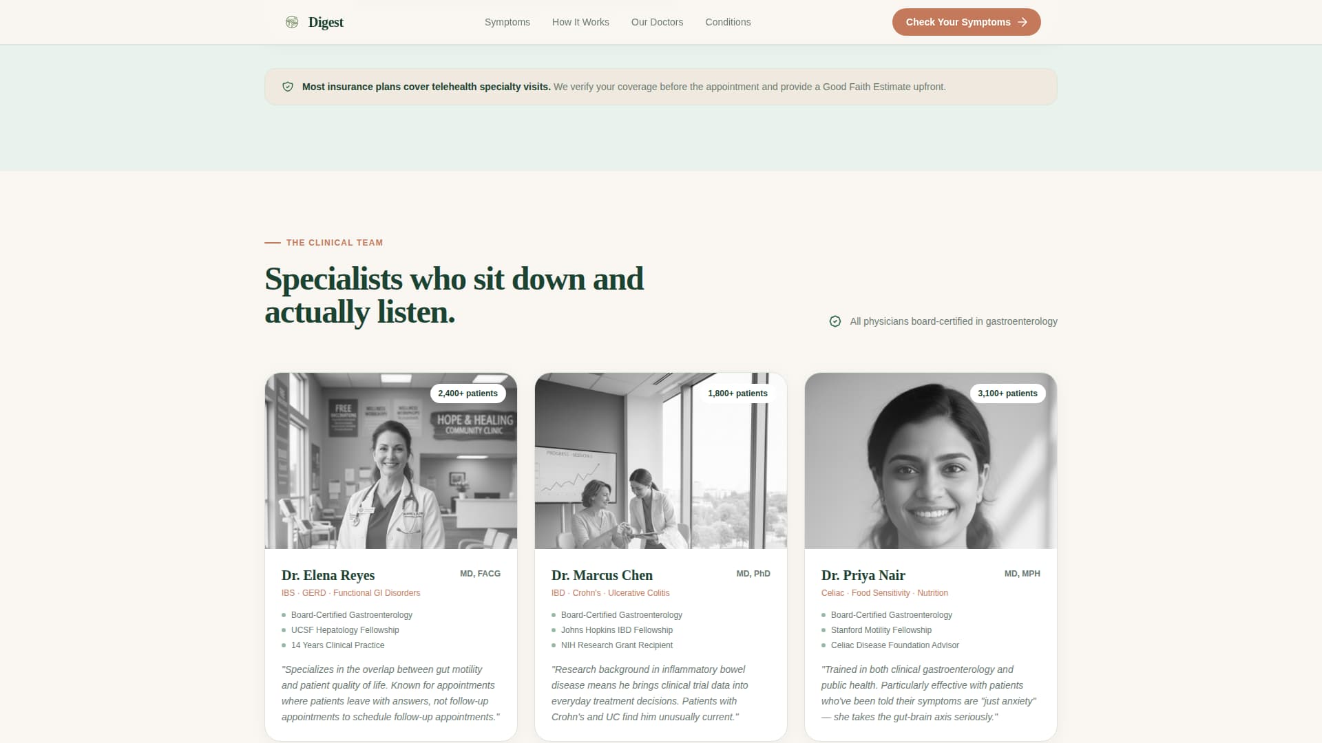 Gastroenterology Medicine Booking Website Template