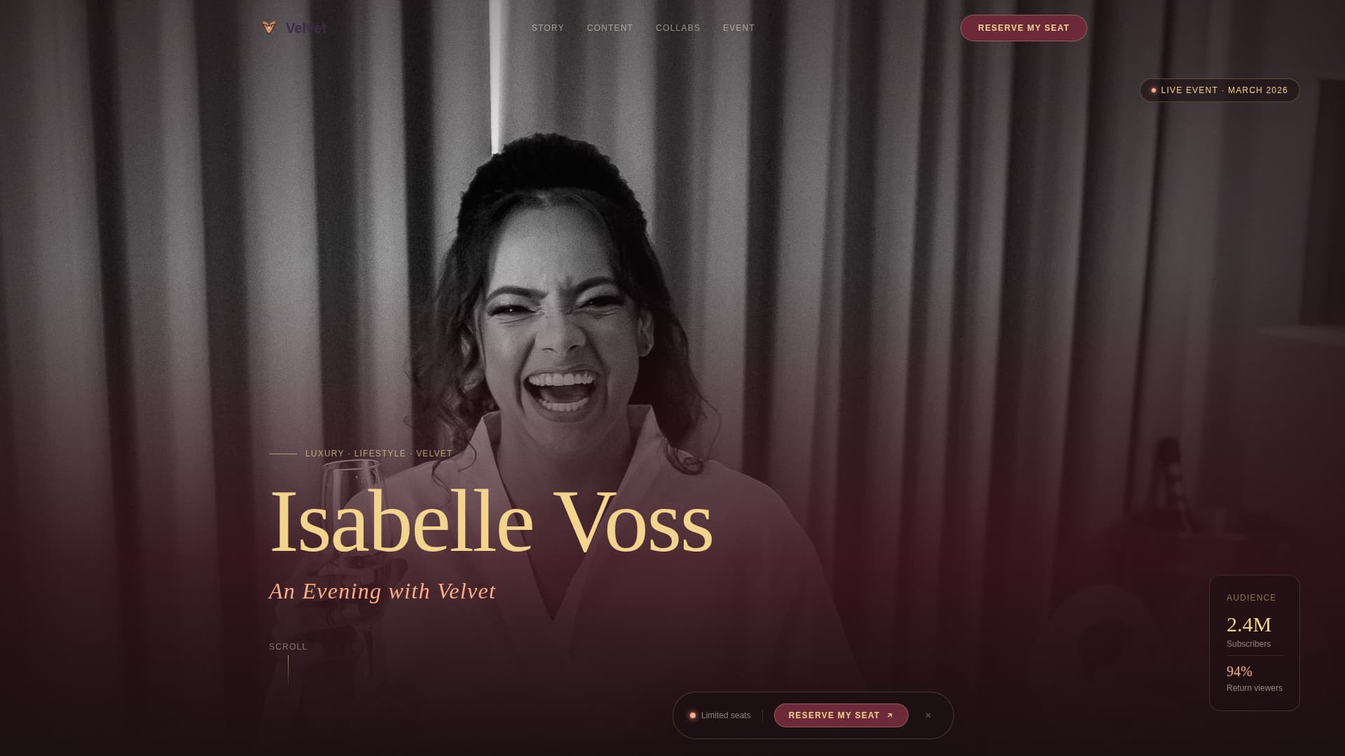 Content Creator Reviews Website Template