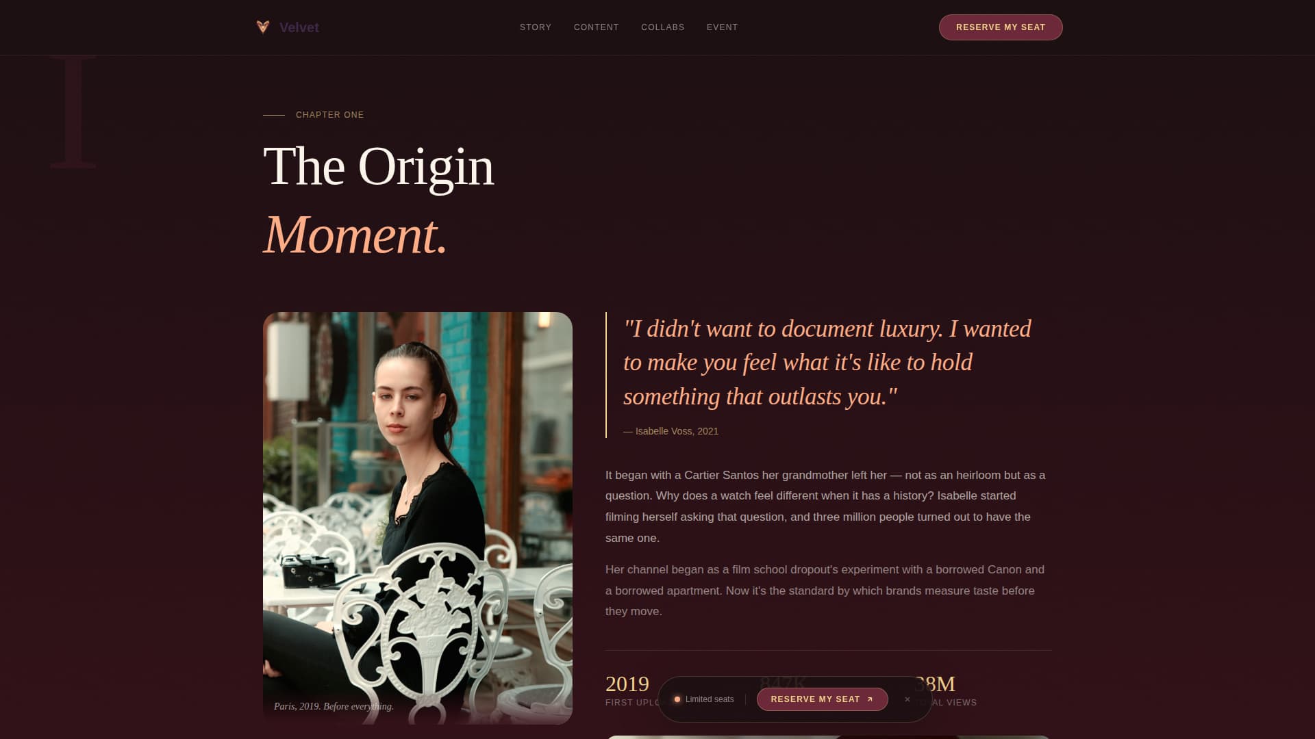 Content Creator Reviews Website Template