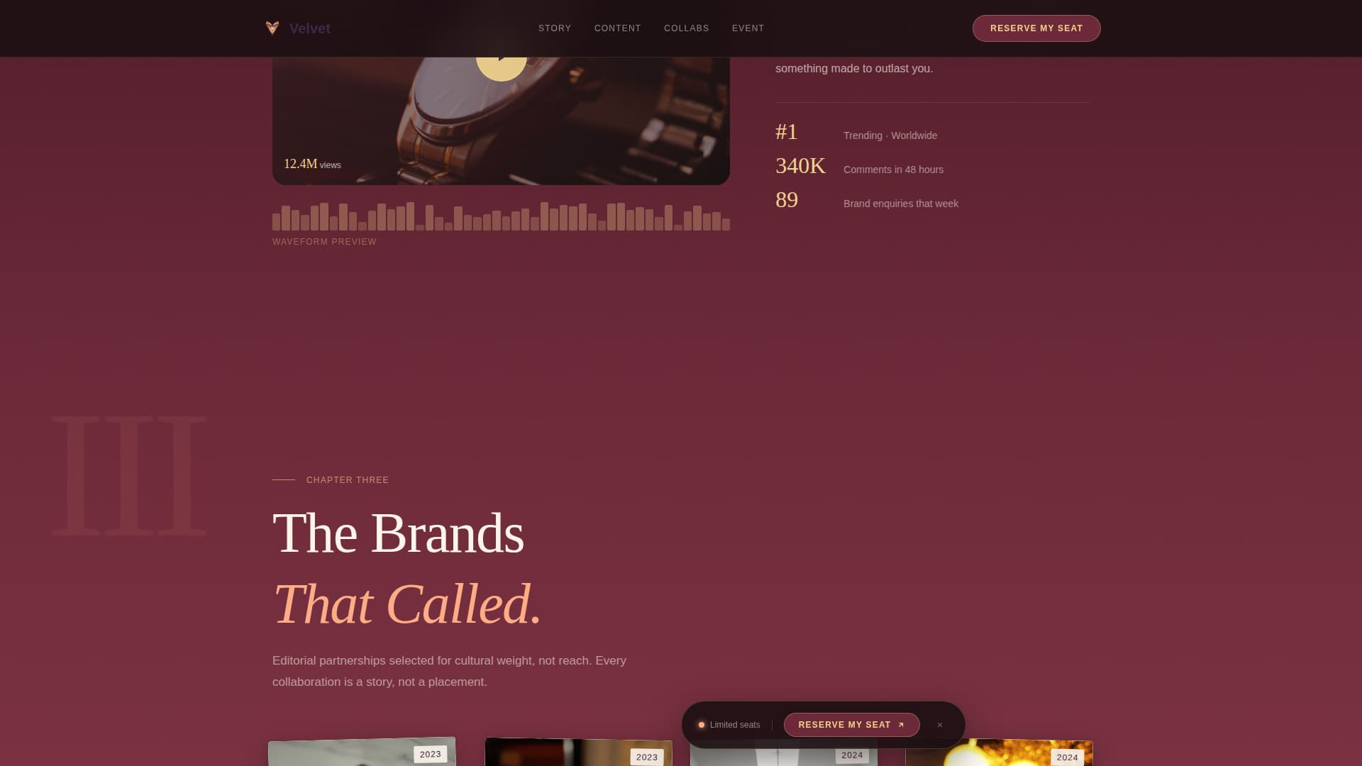 Content Creator Reviews Website Template