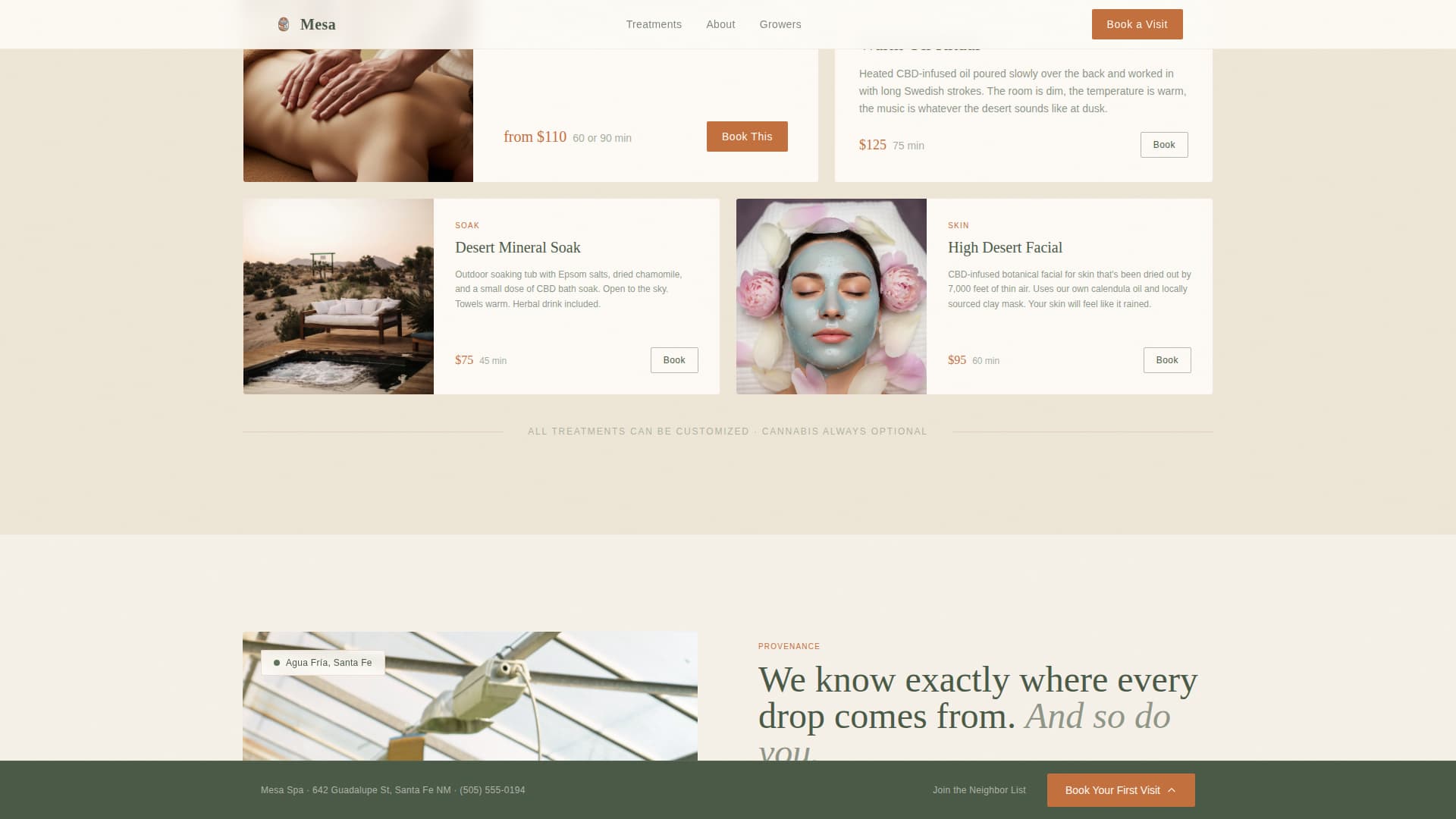 Cannabis Industry Booking Website Template