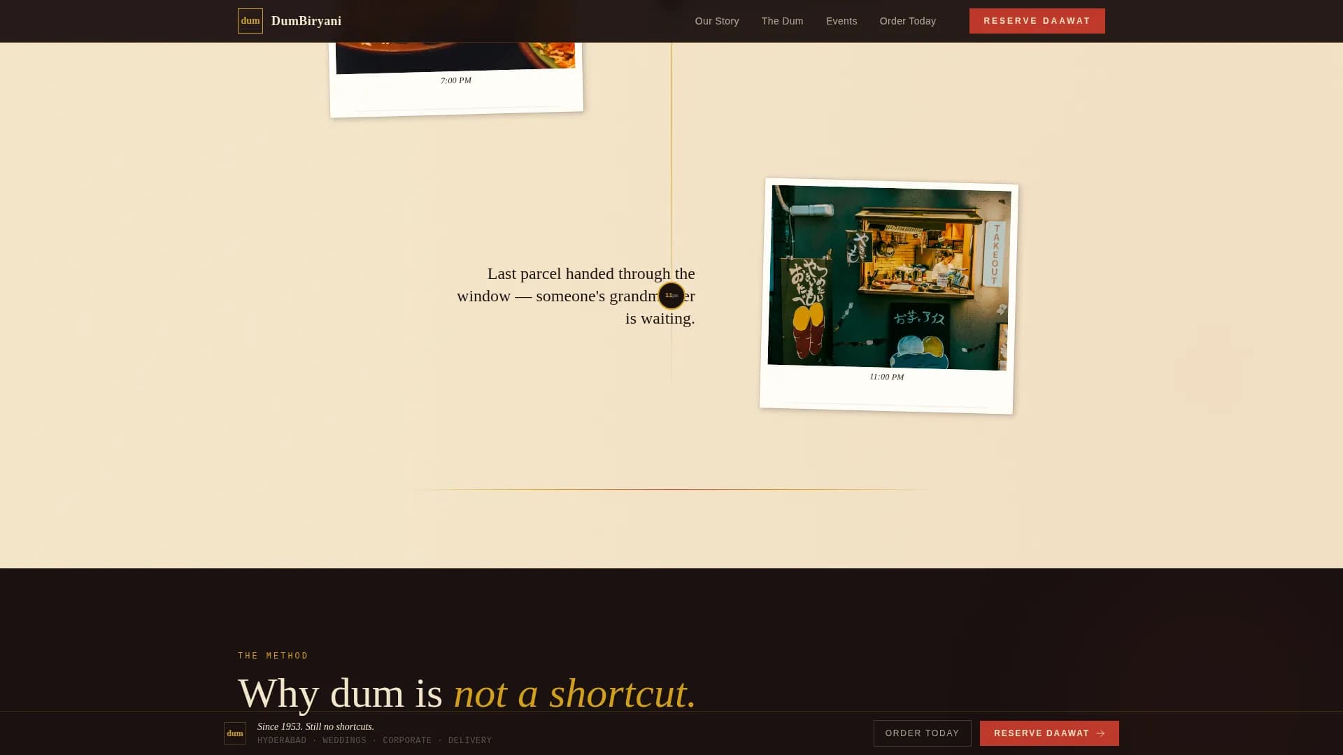 Regional & Specialty Restaurant Booking Website Template