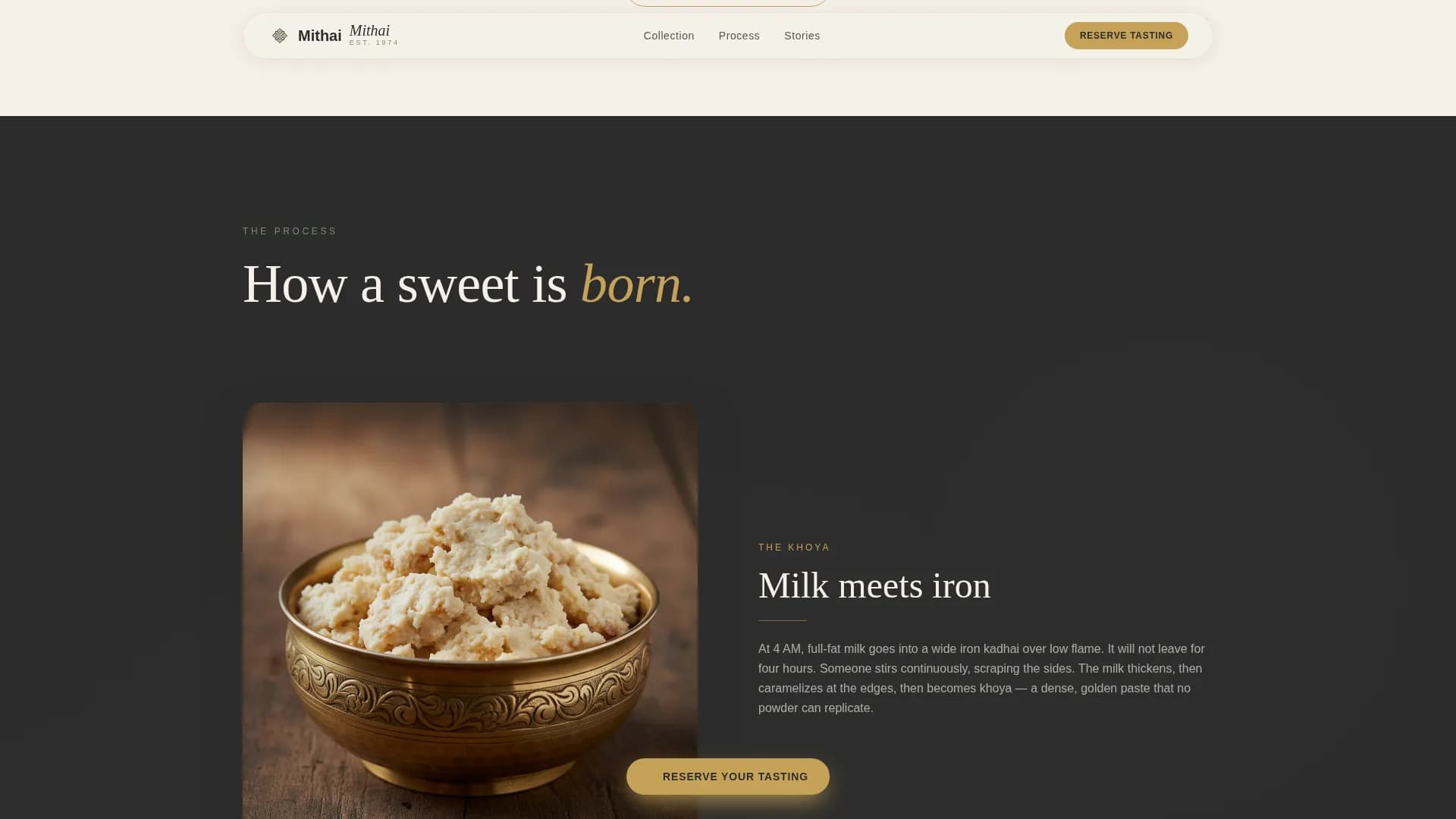 Indian Sweets Shop & Mithai Website Template