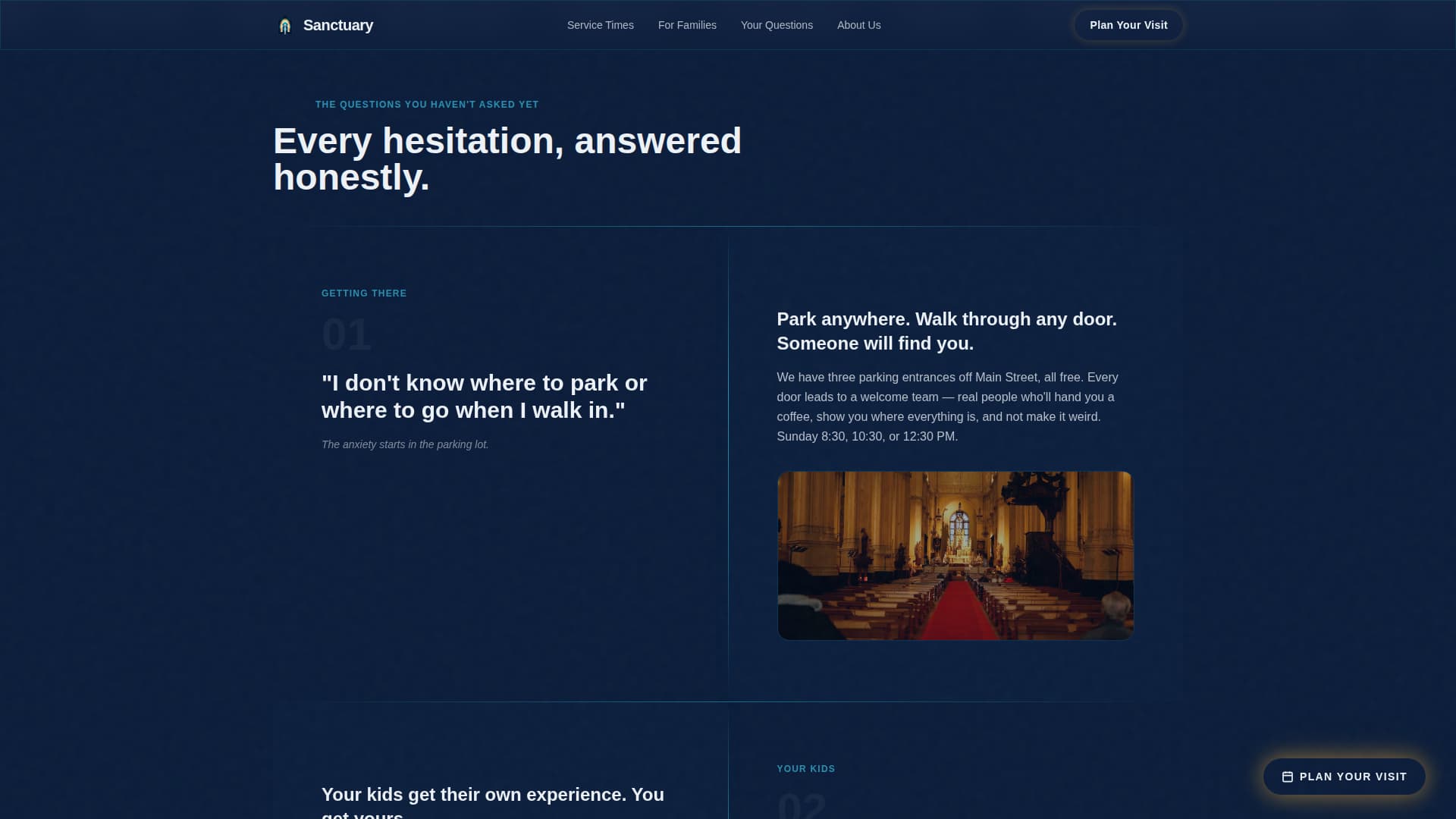 Church & Religious Org FAQ Website Template