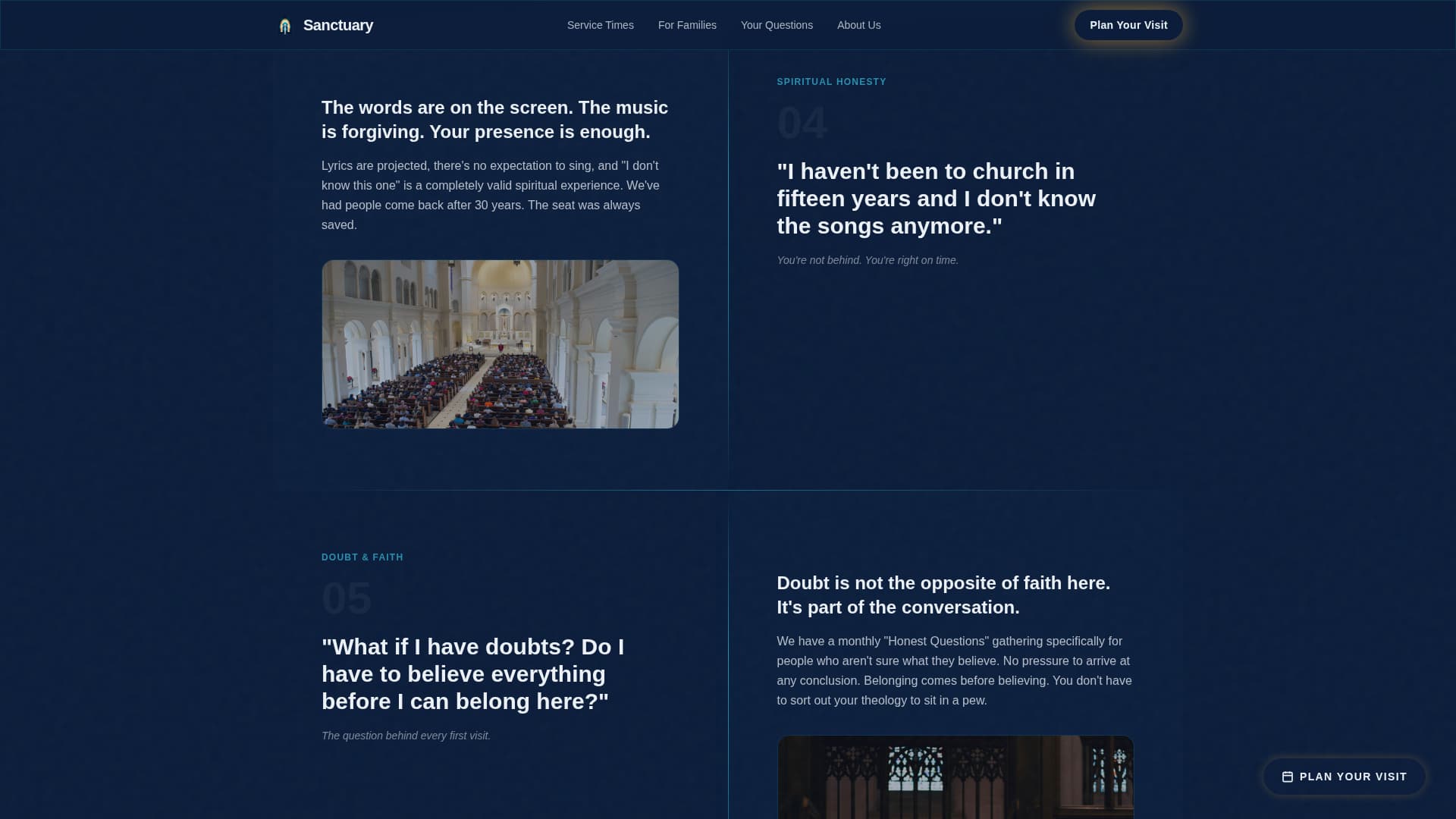 Church & Religious Org FAQ Website Template
