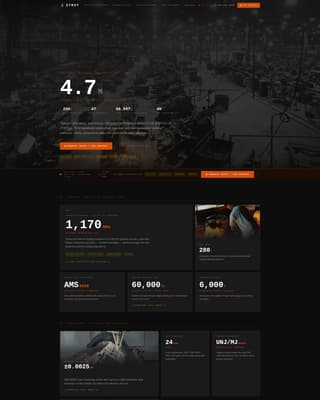 Landing Gear Manufacturer Website Template for Aerospace OEMs