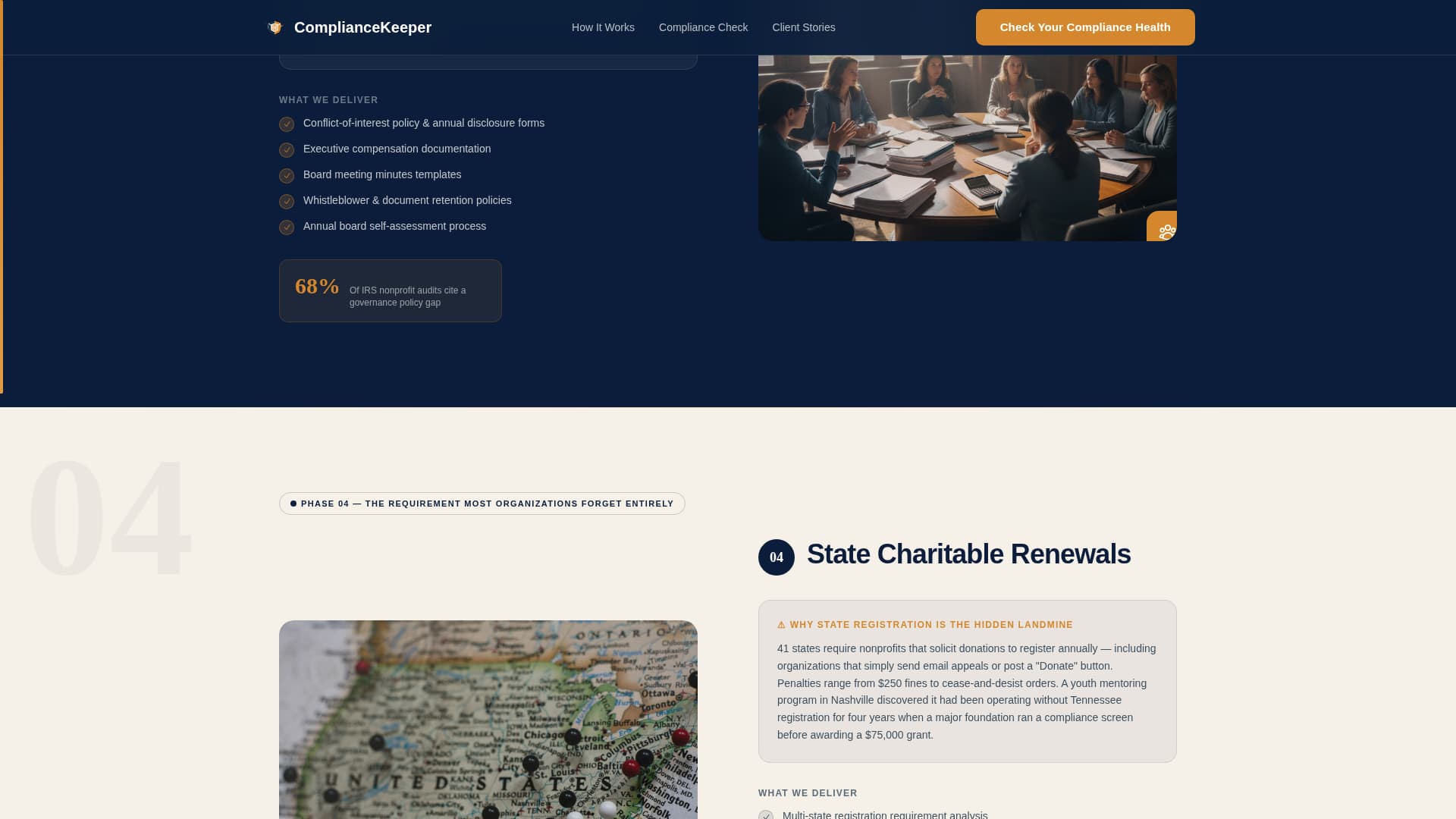 Comply - Trusted Nonprofitcompliance Landing Page Template