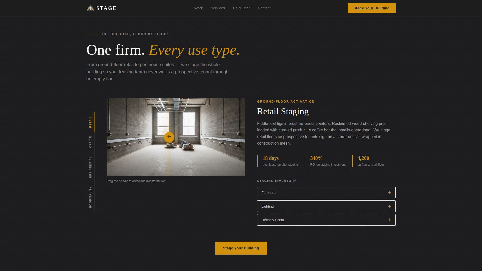 Mixed-Use Building Real Estate Booking Website Template