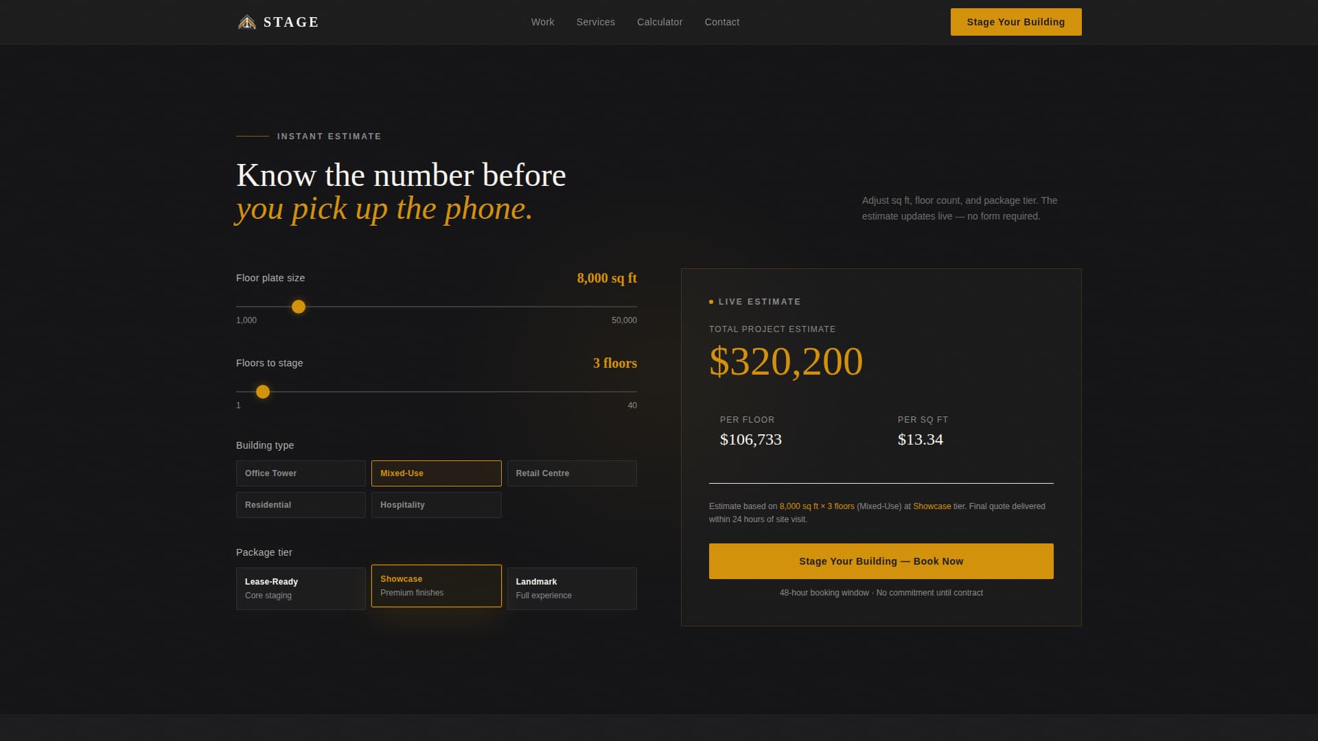 Mixed-Use Building Real Estate Booking Website Template