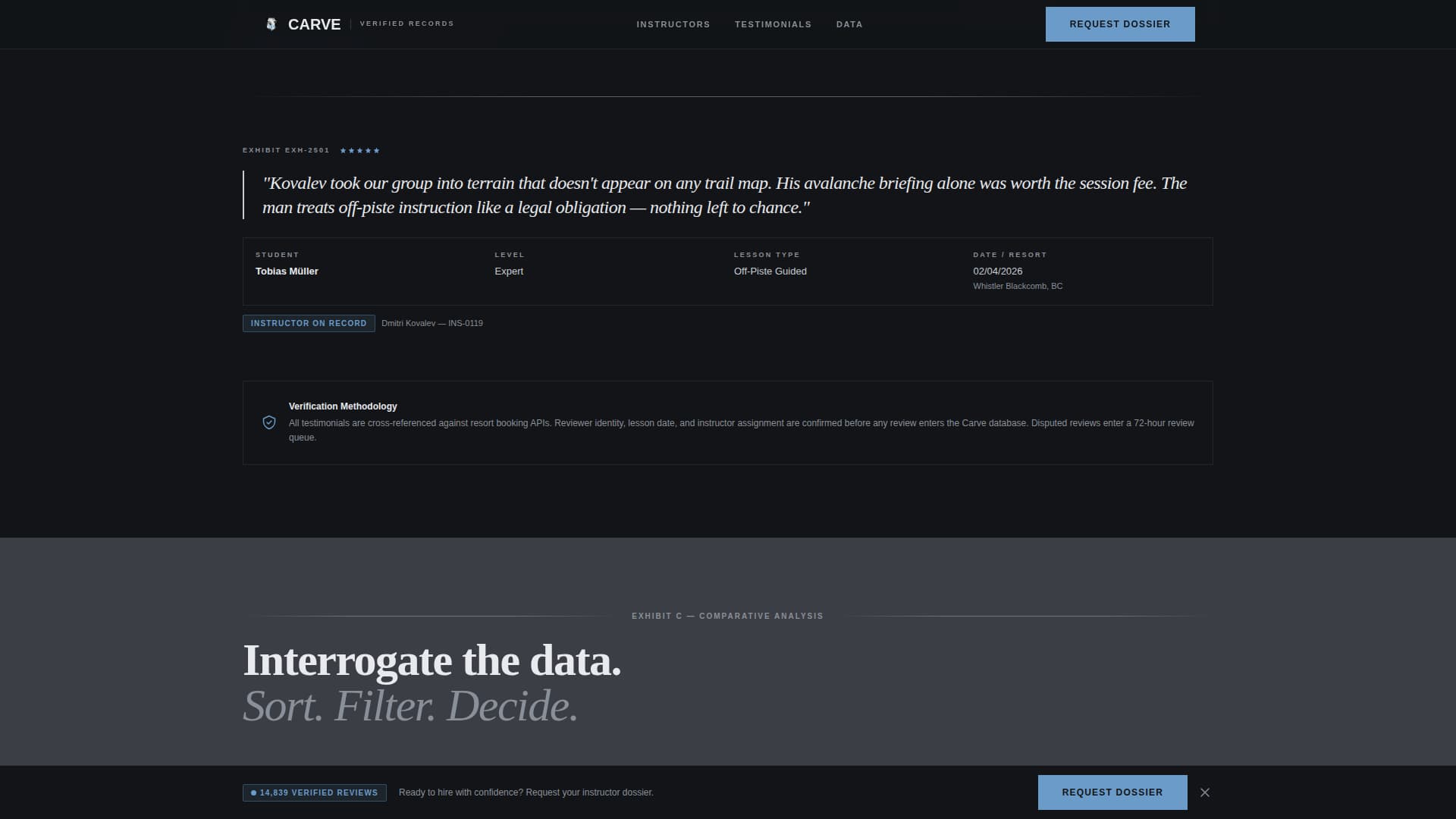 Ski Instructor Careers Website Template