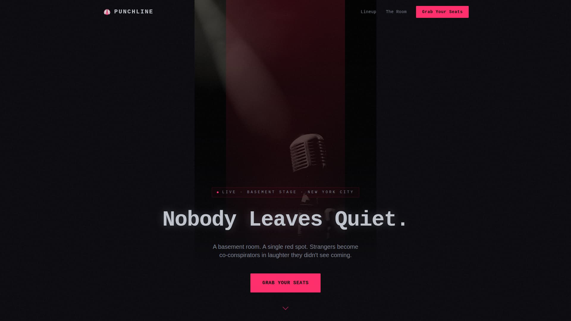 Comedy & Stand-Up Professional Website Template