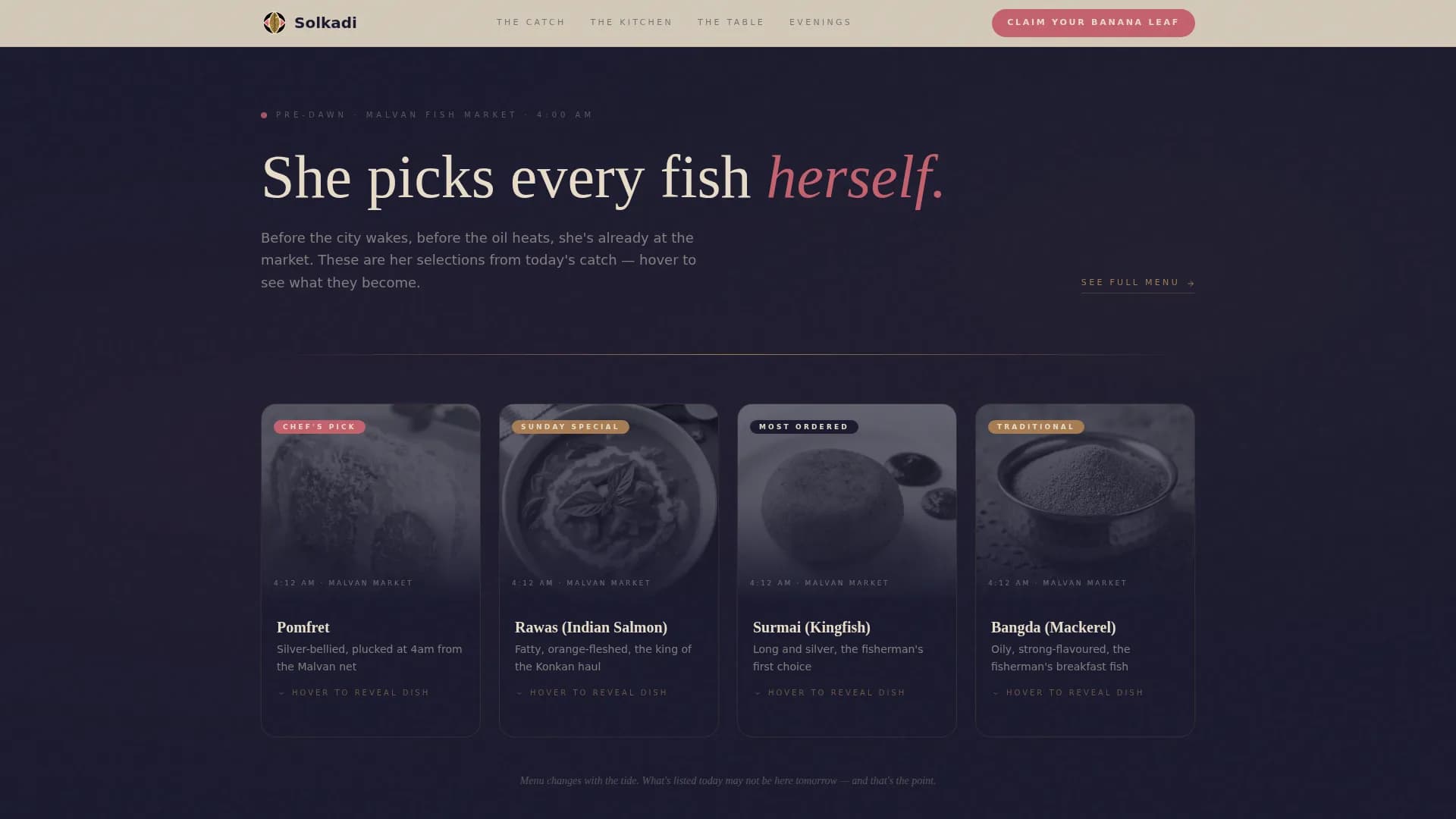 Regional & Specialty Restaurant Appointment Booking Website Template