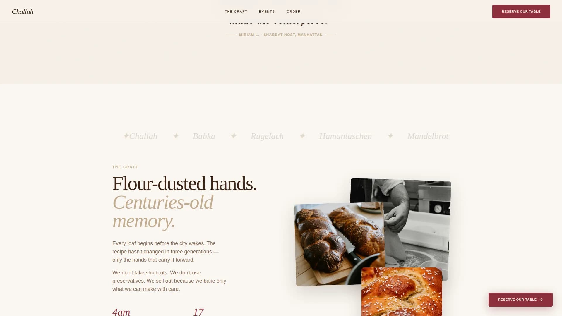 Specialist Kosher Food & Dining Professional Website Template