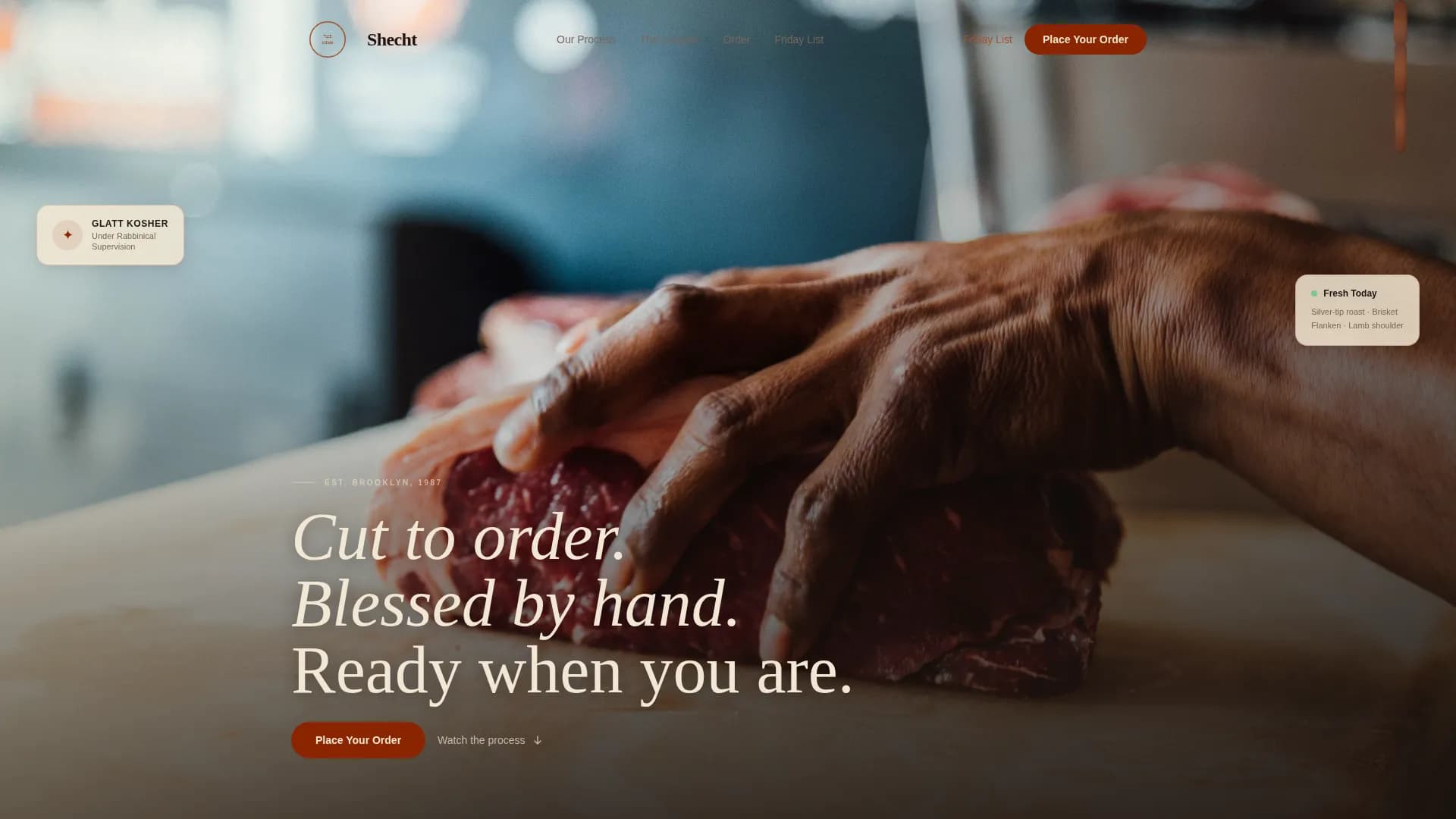 Complete Meat & Seafood Professional Website Template