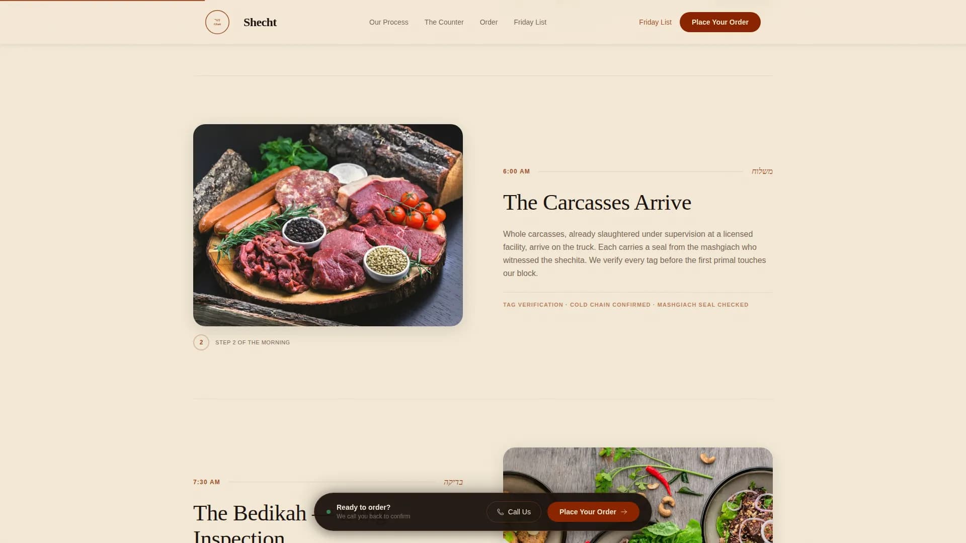 Complete Meat & Seafood Professional Website Template