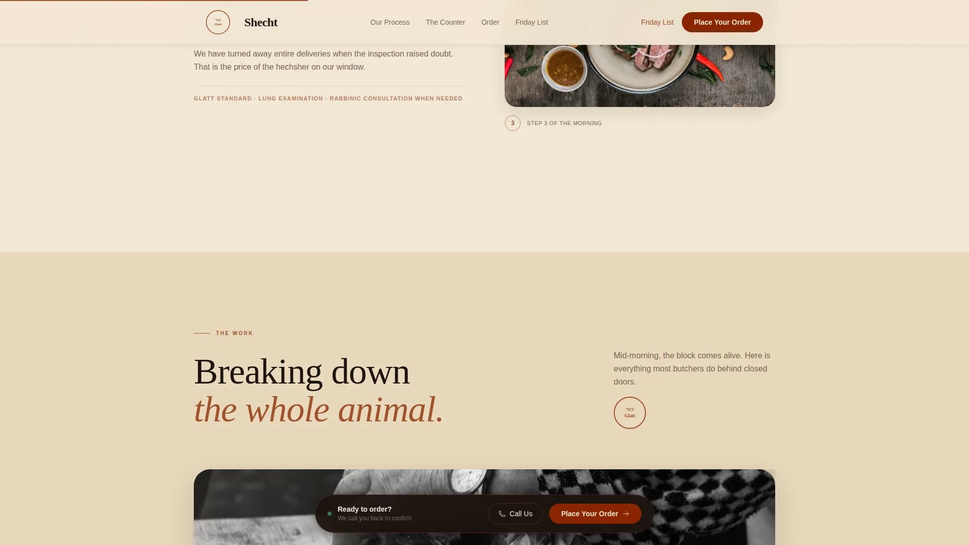 Complete Meat & Seafood Professional Website Template