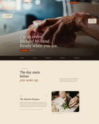 Complete Meat & Seafood Professional Website Template