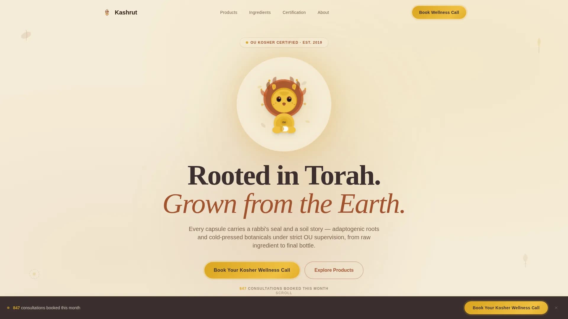 Advanced Kosher Food & Dining Appointment Booking Website Template