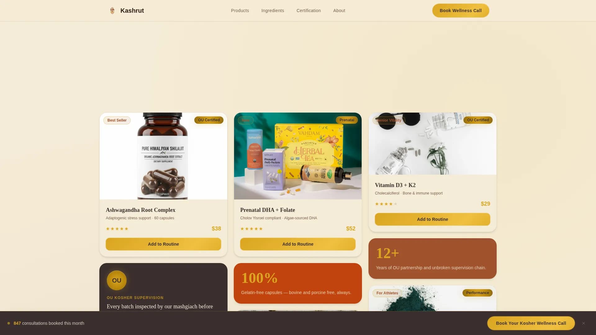 Advanced Kosher Food & Dining Appointment Booking Website Template