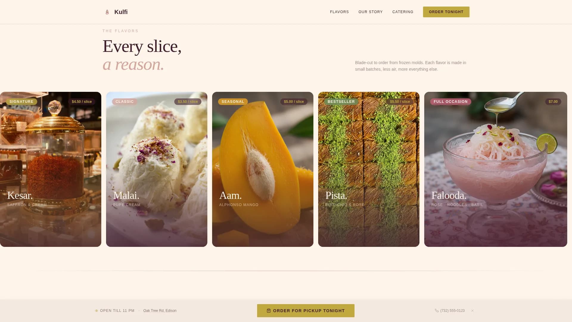 Regional & Specialty Restaurant Professional Website Template