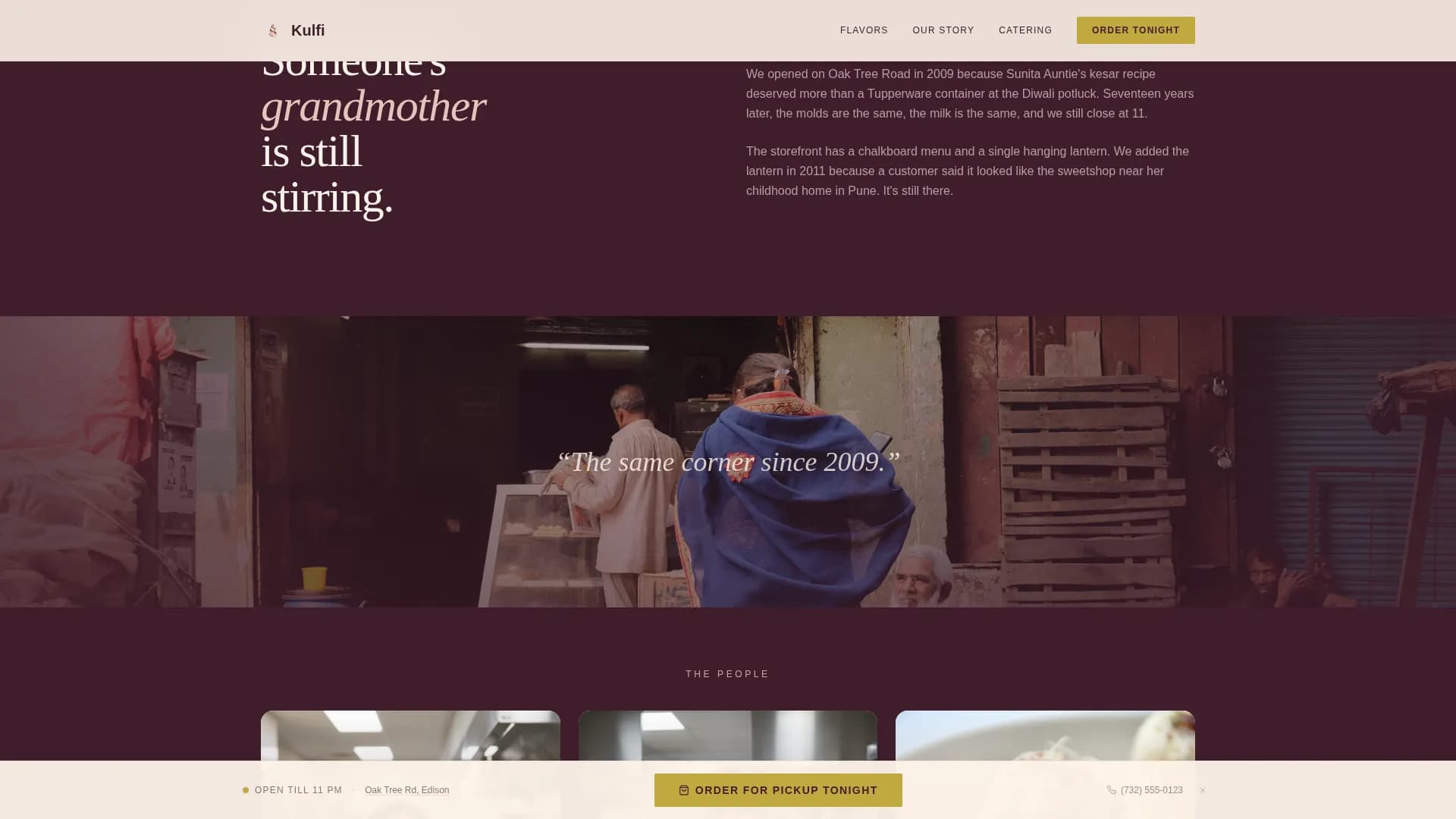 Regional & Specialty Restaurant Professional Website Template