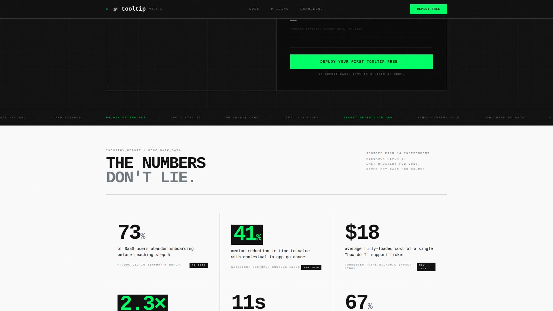 Onboarding & User Guide Cost Calculator Website Template