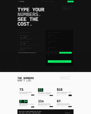 Onboarding & User Guide Cost Calculator Website Template