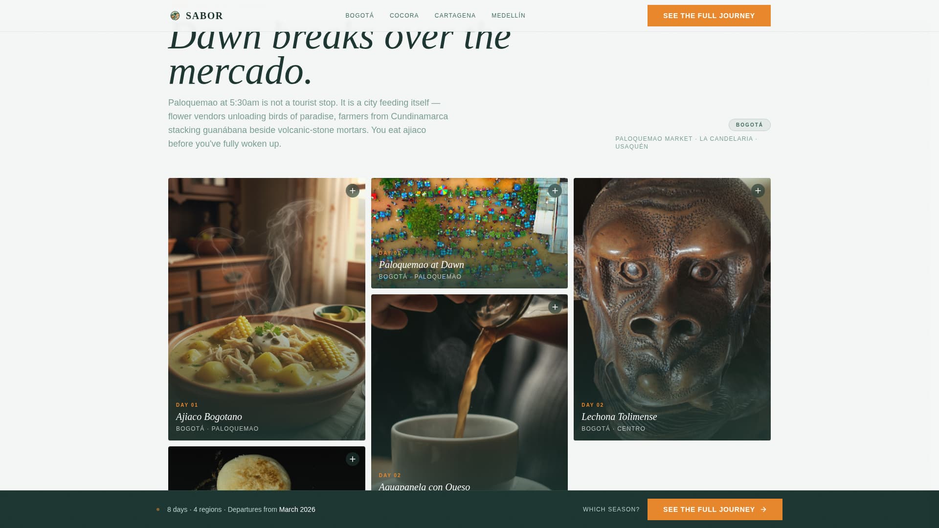 Colombia Travel Booking Website Template