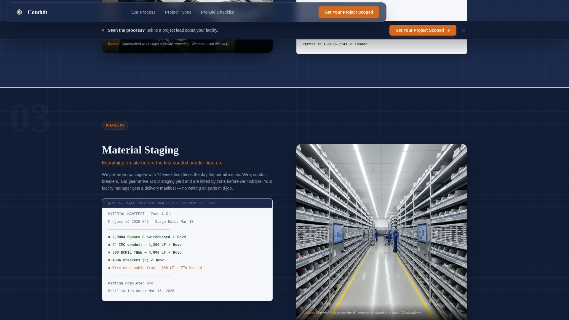 Warehouse & Factory Construction Professional Website Template