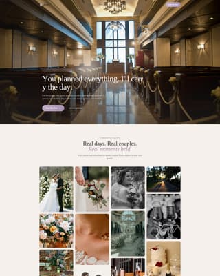Day-of Wedding Coordinator Handoff Website Template