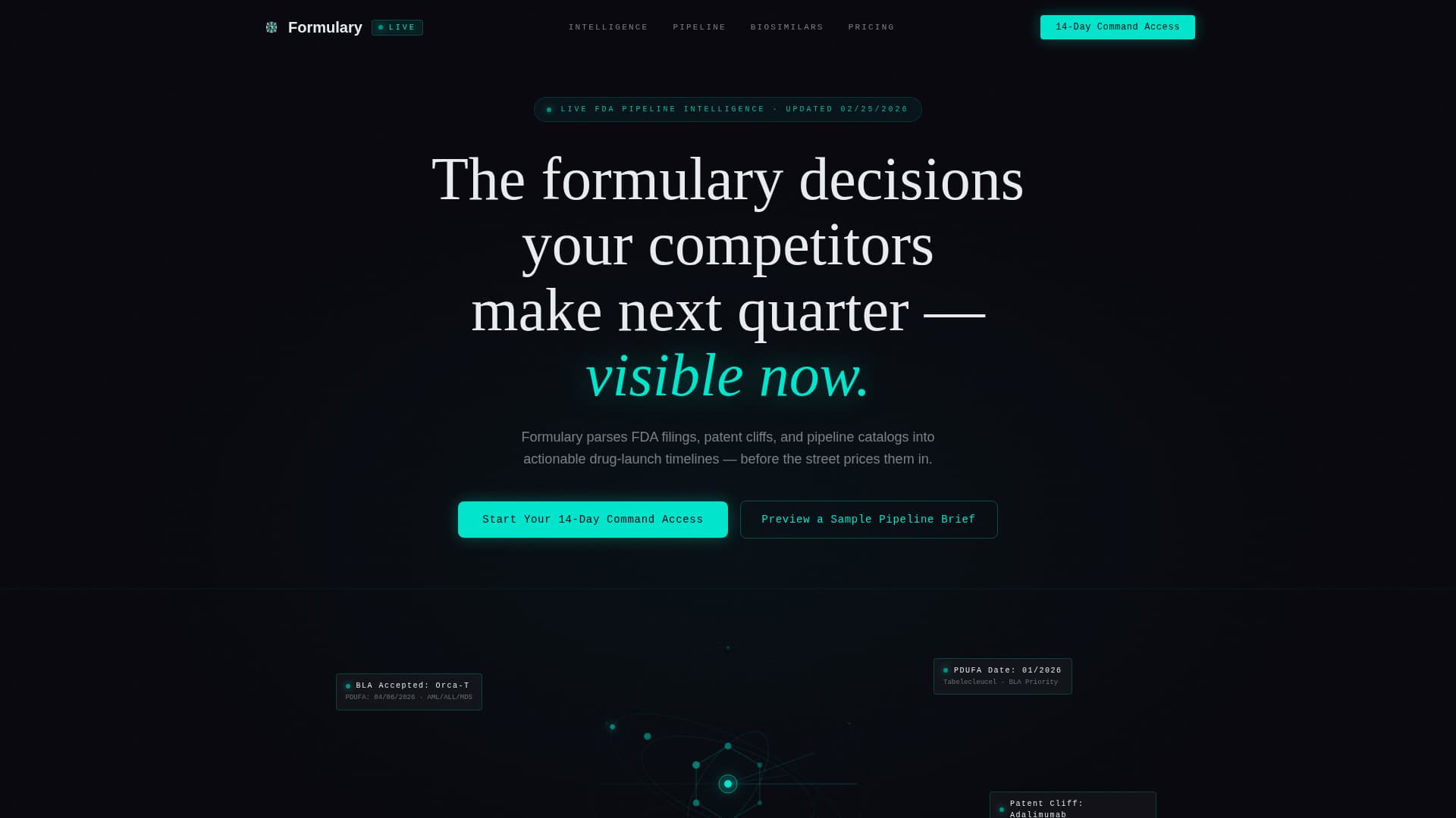 Specialist Pharmaceutical Digital Presence Comparison Website Template