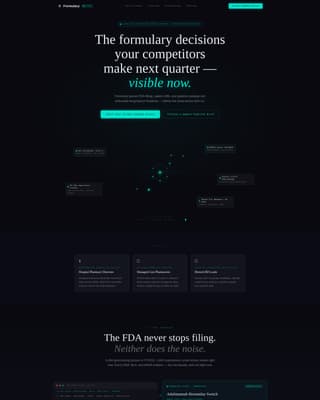 Specialist Pharmaceutical Digital Presence Comparison Website Template