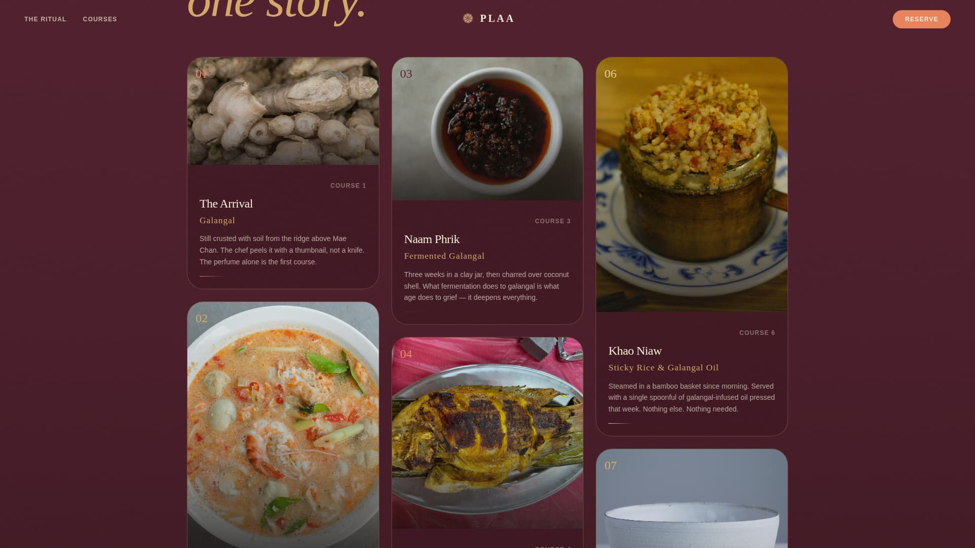 Thai Dining Professional Website Template