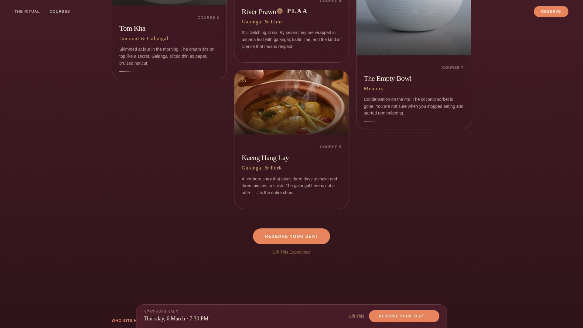 Thai Dining Professional Website Template