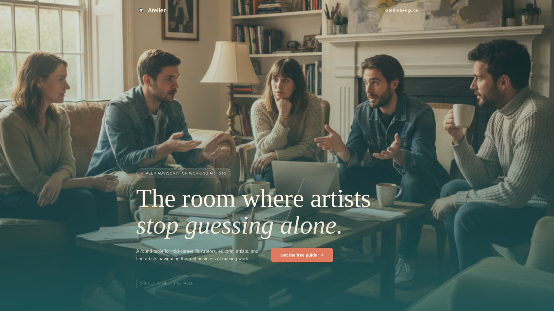 Artists & Illustrators Community Blog Website Template