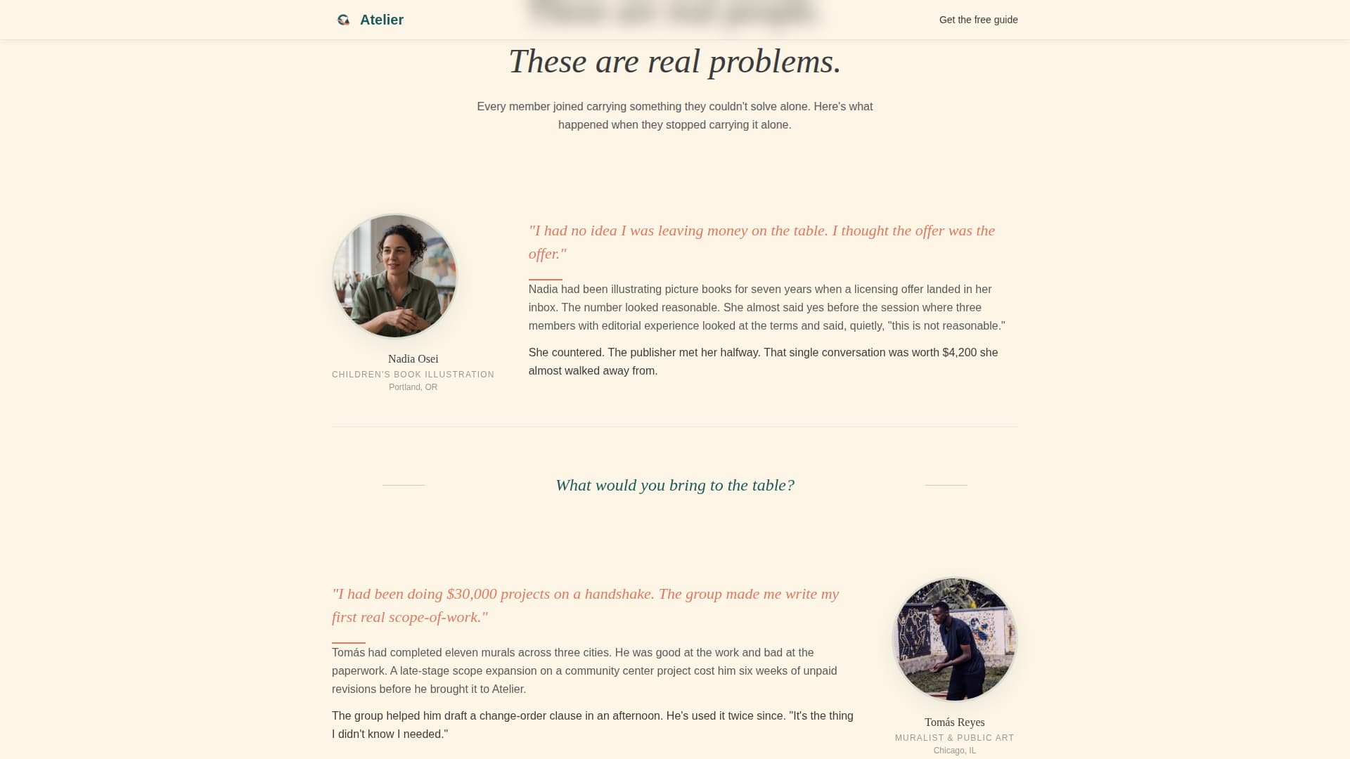 Artists & Illustrators Community Blog Website Template