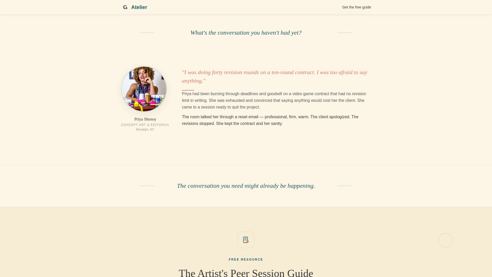 Artists & Illustrators Community Blog Website Template