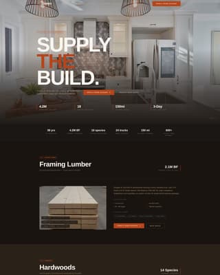 Construction Materials & Supply Professional Website Template