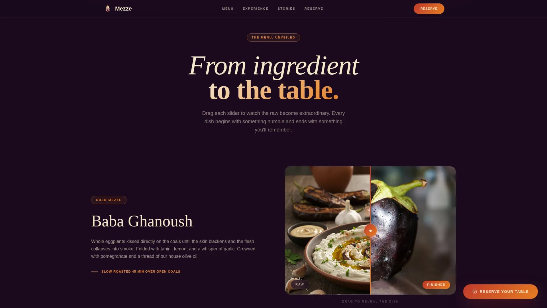 Complete Regional & Ethnic Restaurant Appointment Booking Website Template