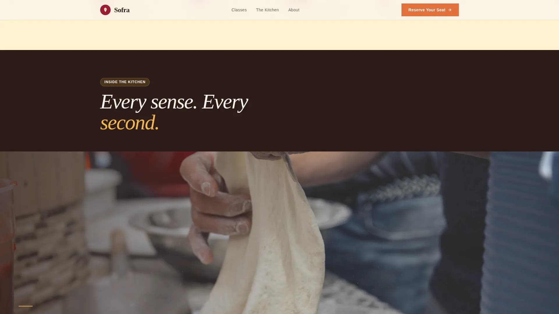 Middle Eastern Cuisine & Dining Independent Booking Website Template