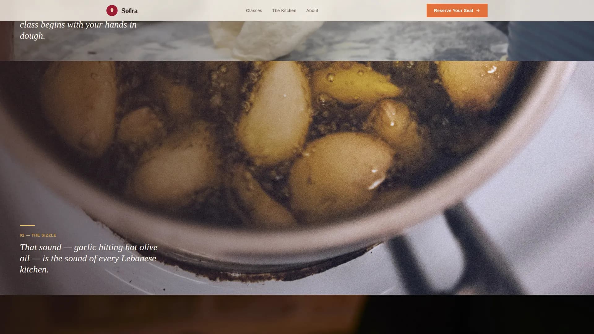 Middle Eastern Cuisine & Dining Independent Booking Website Template