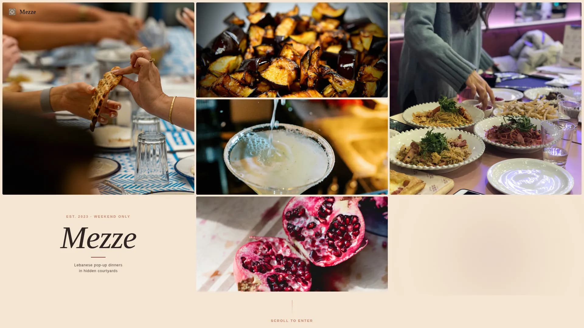 Middle Eastern Cuisine & Dining Residential Booking Website Template