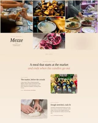 Middle Eastern Cuisine & Dining Residential Booking Website Template