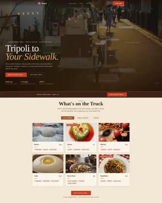 Maghreb — Vibrant Libyan Cuisine Landing Page Template