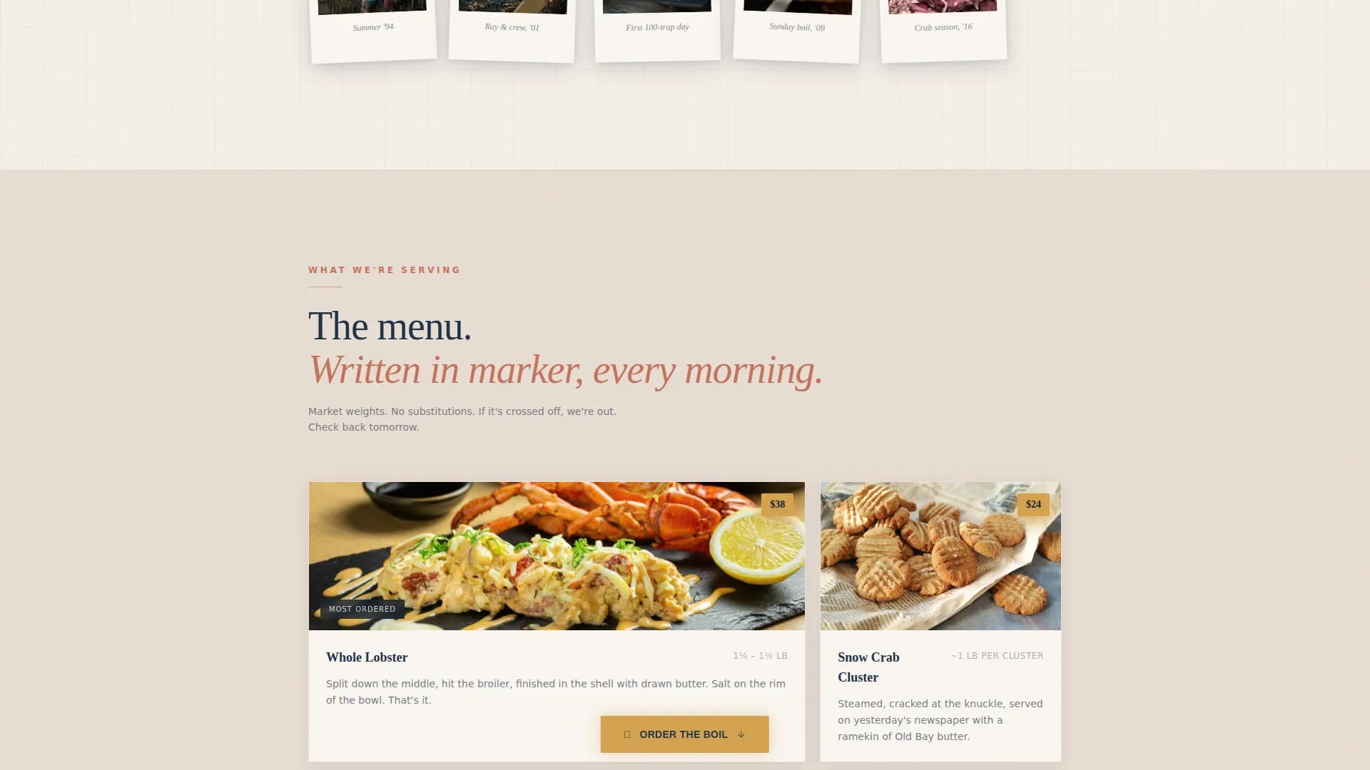Expert Meat & Seafood Professional Website Template